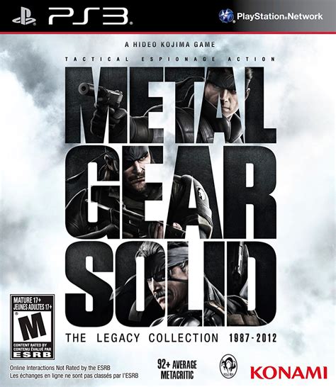 metal gear legacy collection box art pdf|ps3 metal gear solid collection.